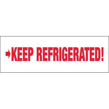 2" x 110 yds. - "Keep Refrigerated" Tape Logic<span class='rtm'>®</span> Messaged Carton Sealing Tape
